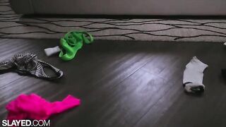 Fit lesbians Vanna and Alexis enjoy hardcore toy play