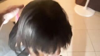 The girl with small boobs was fucked by an Italian guy
