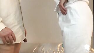 A patient with erectile problems is visited by a nurse in this steamy scene