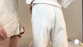 A patient with erectile problems is visited by a nurse in this steamy scene