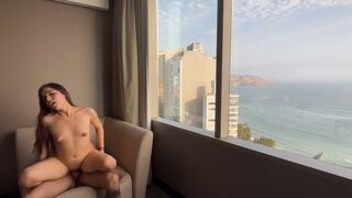 Girl got fucked hard in the hotel, prno style