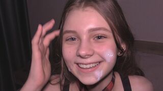 College girl used as a cum dumpster, showcasing intense hardcore action