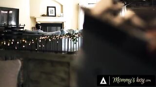 Busty stepmom Rachael Cavalli seduces her stepson by rubbing her tits