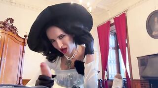 Busty cosplay MILF Alcina Dimitrescu gets her pussy railed in HD