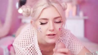 All cute girls love to get hot cum on their faces