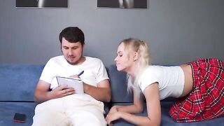 She allowed her stepbrother to get intimate with her in a steamy encounter