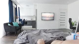 Pervert stepson gets caught by slutty stepmom using Autoblow