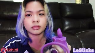 The naughty Filipino girl plays with her pussy using a vibrator