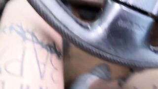A young girl got fucked by a taxi driver in his car