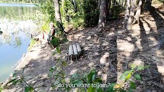 Spying for a girl who rubs her pussy and asking to fuck with you