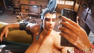 Junker Queen destroys Mei’s pussy in an extreme 3D animated scene