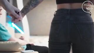 The husband came home to a hot surprise with his wife