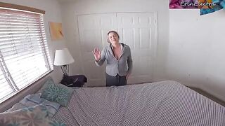 A stepmom caught her stepson stealing her panties and got intimate with him