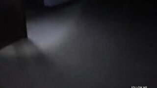 A girl in glasses seduced a guy and took his cock in her hole