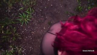 In the forest, I met a Russian girl with a big ass and had sex with her
