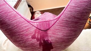 Fit and sexy girl Lina Moore makes a cumshot