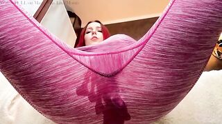 Fit and sexy girl Lina Moore makes a cumshot