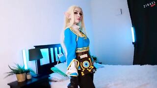Zelda waits no more for Link, seeking a powerful cock in her wet pussy - CUT version