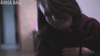 My classmate is sucking dick to get a good grade in this steamy scene
