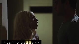 Two step siblings get naughty and their mom catches them in the act