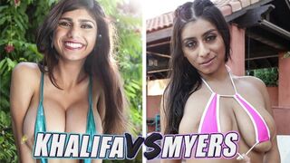 The best of Mia Khalifa and Violet Myers in an intense compilation. Which one will you choose?