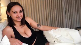 A girl is fucking with her friend in a hotel room mix-up