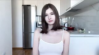 A hot brunette gets creampied after her neighbor wanted sex