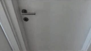 A hot brunette gets creampied after her neighbor wanted sex