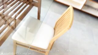 I cum on naked pictures of my hot student-neighbor and gave a huge cumshot on her face