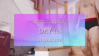 A hot step mom got her pussy filled with cum unintentionally