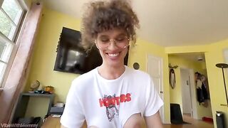 Hot stepmom gets fired from her job in a steamy scene
