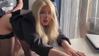 The misunderstanding with the tutor was solved by pulling a dick in the classroom
