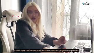 The misunderstanding with the tutor was solved by pulling a dick in the classroom