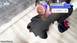 A neighbour girl checks her husband's manhood through a dirty talk