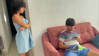 Girl threatens to tell stepdad if she doesn't get fucked
