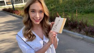 A cute girl was lost and I helped her, then we had sex