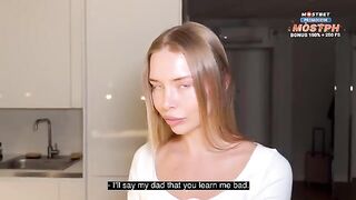 My hot tutor seduced me and we had rough sex, a real slutty story