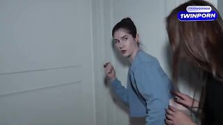 Two curious step-sisters are spying on their step-parents, igniting their own passion