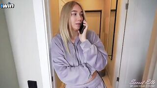 A friend's girlfriend rubs her pussy, but doesn't allow penetration