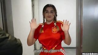 Hot Spanish supporter gets fucked after the match