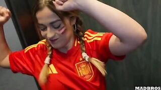 Hot Spanish supporter gets fucked after the match