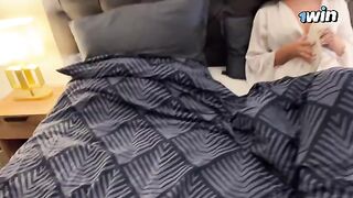 A stepson fucks his stepmom on a rainy and stormy night