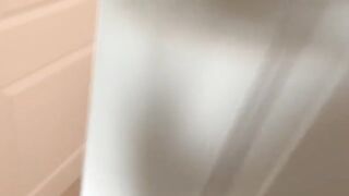 A goth girl with big natural tits gets spied on in a taboo scenario