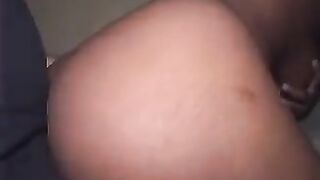 A beautiful brunette woman with big natural tits is fucking hard