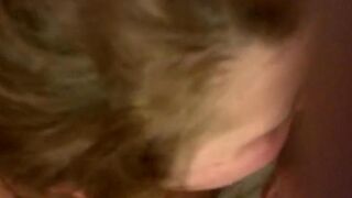 A blowjob and a cock in the mouth on the eggs, homemade style