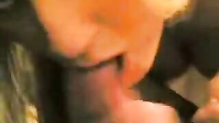 Girl made blowjob for her boyfriend at home