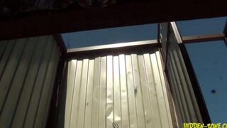 A woman was secretly filmed in a beach house, showcasing intimate moments