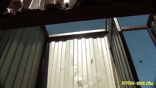 A woman was secretly filmed in a beach house, showcasing intimate moments