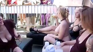 Babe herself decided to arrange an extreme public sex