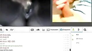 A husband and wife satisfy their needs on webcam